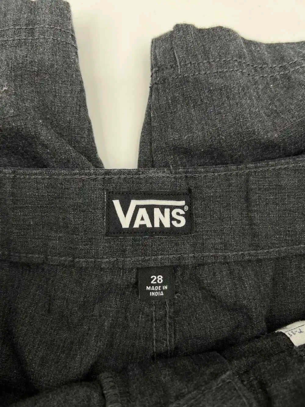 Vans Men’s Gray Cargo Shorts | Polyester-Cotton, Regular 28